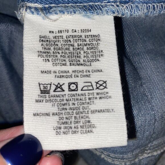 Anthropologie Holding Horses Blue Denim Dress Floral Embroidery Festival Boho XS - Picture 9 of 9